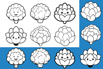 Vegetable Vector Art Design Set  