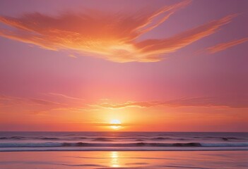 Fototapeta premium sunset on the beach