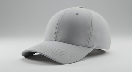 Gray Baseball Cap Mockup for Custom Design Presentation and Advertisement