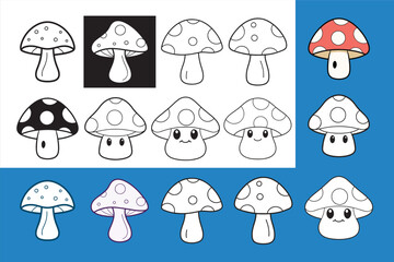 Fototapeta premium Vegetable Vector Art Design Set 