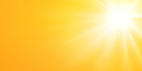 Abstract sunny sky. Bright and warm light.Sunny orange summer background 