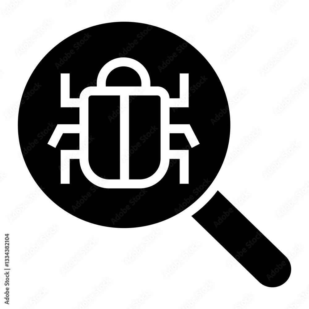 Poster security scan vector icon