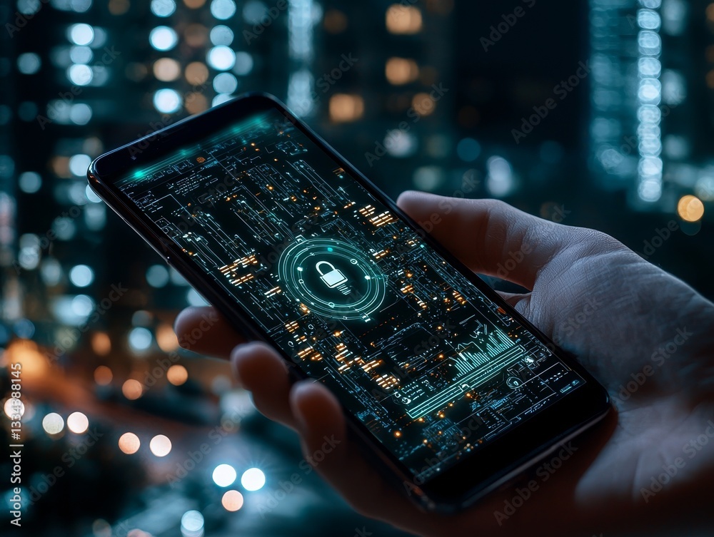 Poster Customers utilize smartphone technology to interact with AI-powered chatbots.