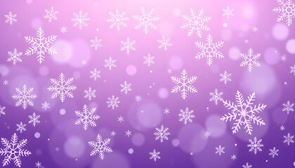 Purple Winter Snowflake Background