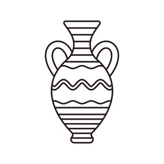 Ancient Pottery Line Art Illustration