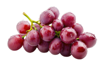 red grape isolated on white background