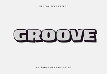 Black White Striped Retro Vintage Classic Text Effect
