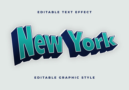 Green Blue Flag Bold Extruded 3D Text Effect