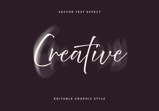 White Light Gray Elegant Script Text Effect