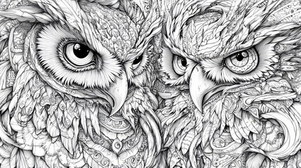 Coloring pages featuring owls are great for reducing stress in adults. The intricate designs and patterns,  