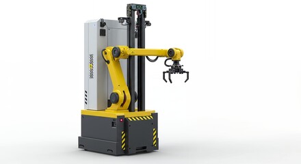 Autonomous Mobile Robot with Robotic Arm, Automated Material Handling System