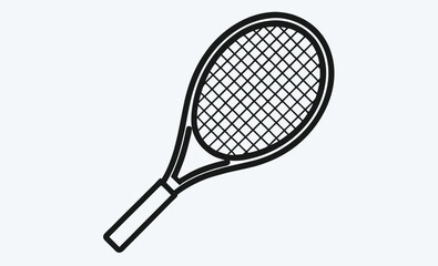 Tennis racket silhouette icon, Tennis racket vector icon, Tennis racket silhouette vector, Tennis icon 
