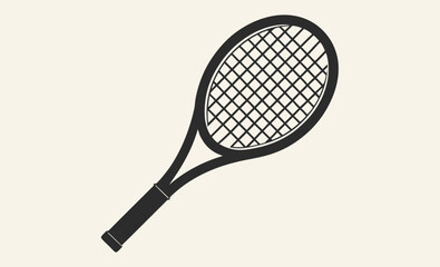 Tennis racket silhouette icon, Tennis racket vector icon, Tennis racket silhouette vector, Tennis icon 
