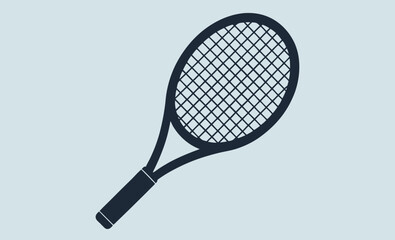 Tennis racket silhouette icon, Tennis racket vector icon, Tennis racket silhouette vector, Tennis icon 
