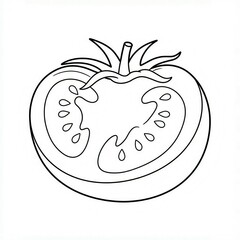 Obraz premium tomato sketch 