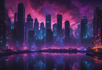 Fototapeta premium new york city at night
