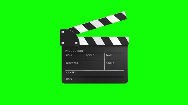 Film clapper animation video