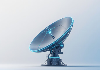 High-Resolution Satellite Dish Rendering – Crisp and Modern Design for Futuristic Communication