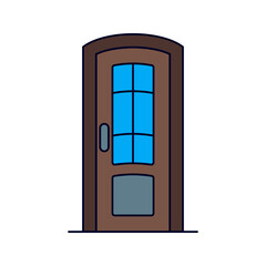 old door Illustration