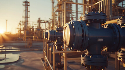 Fototapeta premium Electric Pump: A pump powered by electricity, commonly used across industries to move liquids, gases, and chemicals, providing efficient and reliable fluid transfer