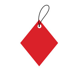 Realistic red sale labels
