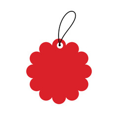 Realistic red sale labels
