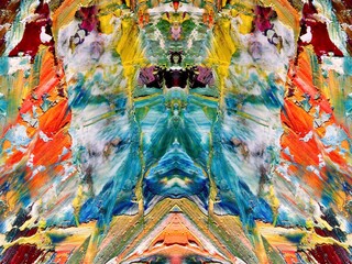 Abstract art background . Hand painting artwork on canvas .