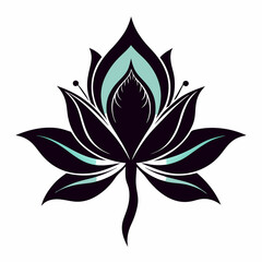 a beautiful zephyrettes flower silhouette vector illustration
