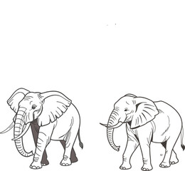 elephant vector illustration