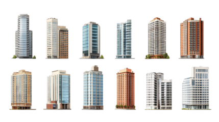 Twelve modern skyscrapers with contemporary architectural styles