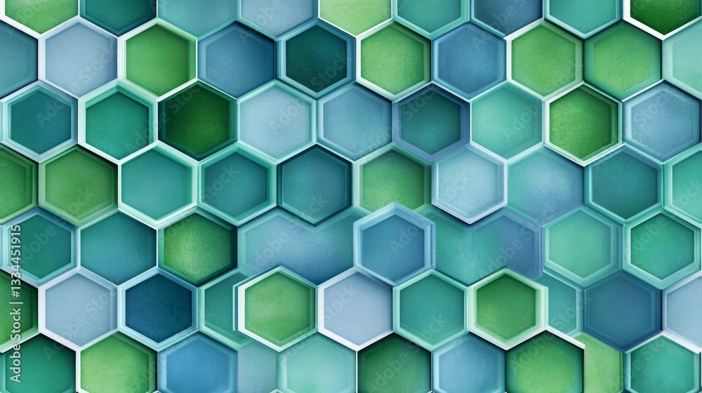 Poster creating hexagon patterns with overlapping lines digital art gigapixel graphic design abstract geome