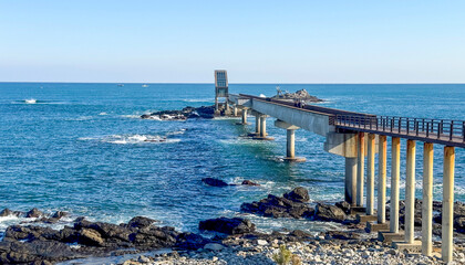 Boreedol Bridge in Janggil-ri, Pohang, South Korea.