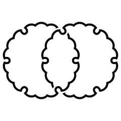 家紋です。違い雪輪といいます。