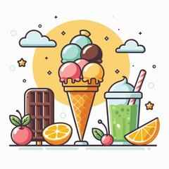 ice cream, food, dessert, cream, background, summer, sweet, ice, cold, chocolate, frozen, creamy, delicious, flavor, dairy, vanilla, cone, waffle, isolated, gelato, colorful, tasty, strawberry, closeu