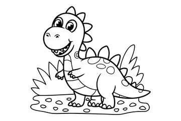 Funny alligator hand drawn for kids' page Cute  Cartoon Icon Illustration. Animal Hero Icon Concept Isolated. Flat Cartoon Style