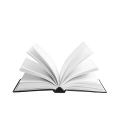 Open book, white isolate background