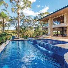 Resort-style luxury pool