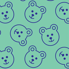 pattern for children with a bear line