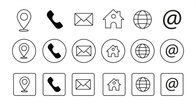 Set of web icons. Website collection icon vector. vector illustration