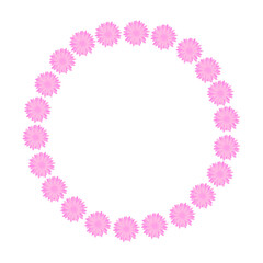 Beautiful elegant frame made of floral elements. Delicate spring colors. For Mother's Day, Birthday, Wedding, International Women's Day. Making business cards, invitations, and postcards.