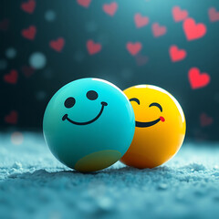 smiley face balls