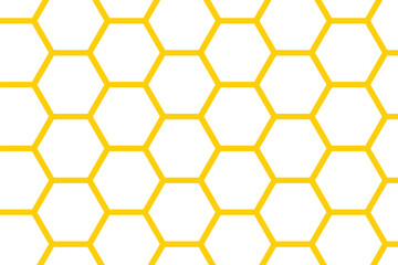 Abstract simple outline honeycomb pattern. Honeycomb pattern seamless background. Abstract yellow or orange honeycomb texture horizontal backdrop design. polygon science vintage square mosaic texture.