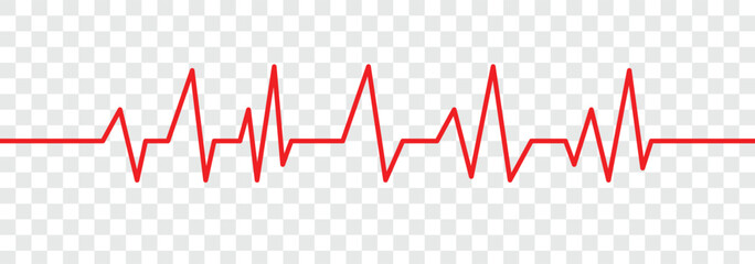 Heart pulse icon symbol. Cardiogram line icon, sign. Heartbeat line icon. Pulse rate monitor. Life line icon vector. Vector illustration.