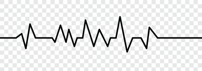 Heart beat icon set. Wave pulse. Cardio graph symbol. Medical icon, healthcare symbol, vital signs symbol, health icon, heartbeat line, cardiograph icon, heart rhythm symbol. Vector illustrator