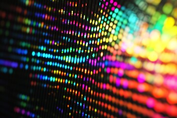 Vibrant Colorful Pixelated Display