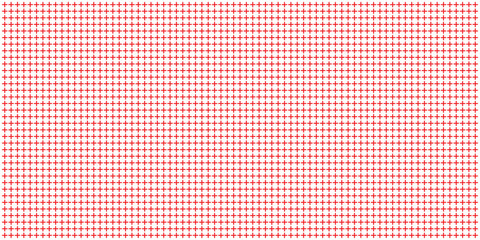 Cross seamless pattern in red and white color. Cross or plus symbol decoration illustration vector. Abstract geometric texture with faded blue and white rectangle print. mathematic vector illustration