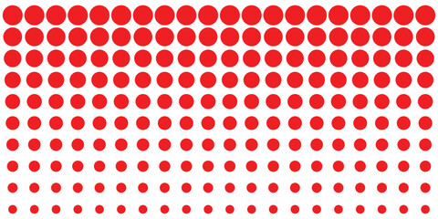 Seamless Polka dot background. Polka dot red black gradient halftone pattern. Abstract halftone dots. Dots Gradient Halftone. 
