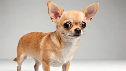 Obraz premium Apple Head Chihuahua in full view on studio background