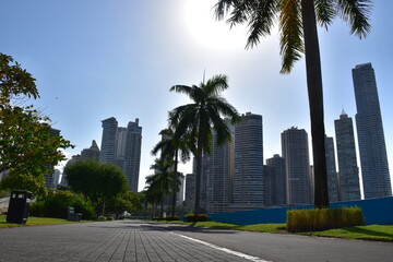View of the city on a summer morning, Panama City