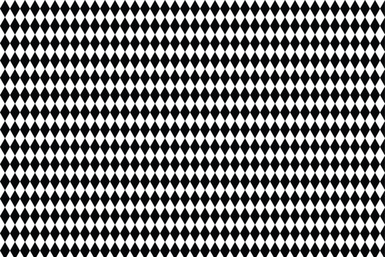 Seamless diamonds pattern. Seamless harlequin pattern-black and white. Geometric texture. Black diamond shape pattern 